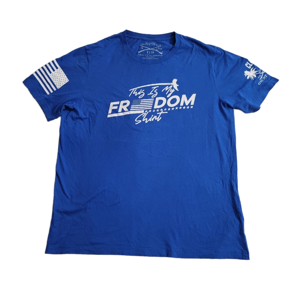 GRUNT STYLE This is My Freedom Shirt XL Blue